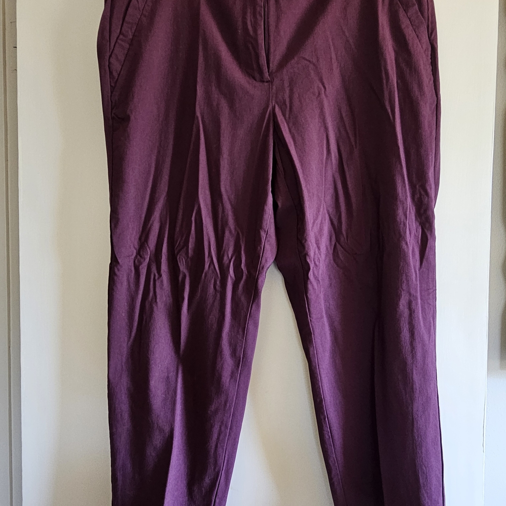 Lane Bryant Deep Plum/Twine Pants